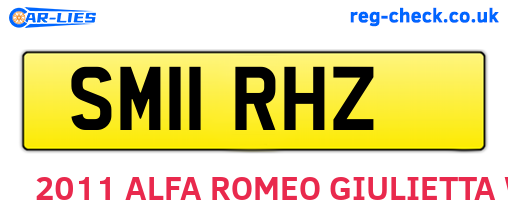 SM11RHZ are the vehicle registration plates.