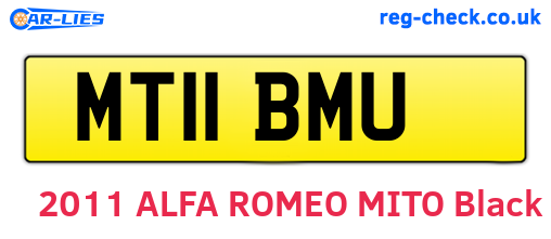 MT11BMU are the vehicle registration plates.