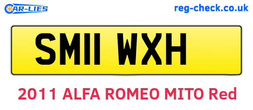 SM11WXH are the vehicle registration plates.