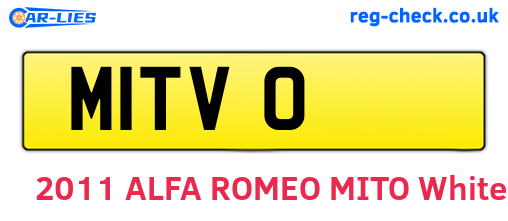 M1TVO are the vehicle registration plates.