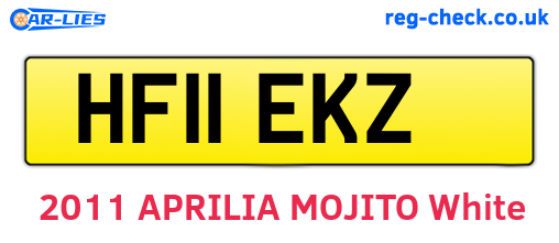 HF11EKZ are the vehicle registration plates.