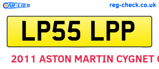 LP55LPP are the vehicle registration plates.