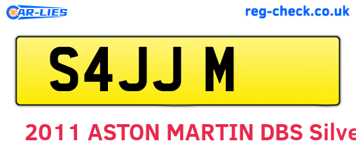 S4JJM are the vehicle registration plates.