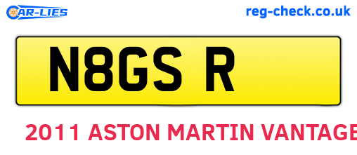 N8GSR are the vehicle registration plates.