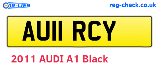 AU11RCY are the vehicle registration plates.
