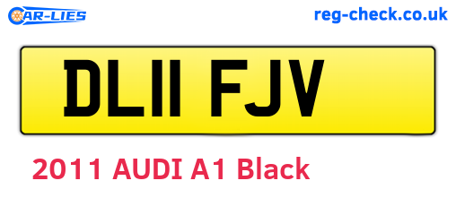 DL11FJV are the vehicle registration plates.