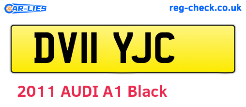 DV11YJC are the vehicle registration plates.