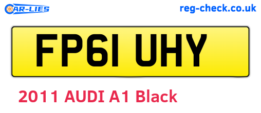 FP61UHY are the vehicle registration plates.