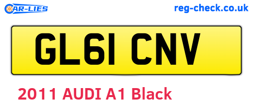 GL61CNV are the vehicle registration plates.
