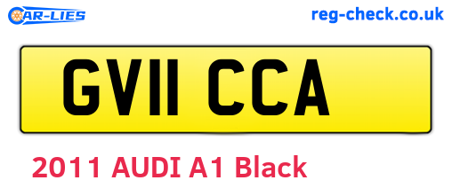 GV11CCA are the vehicle registration plates.