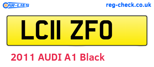 LC11ZFO are the vehicle registration plates.