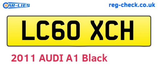 LC60XCH are the vehicle registration plates.