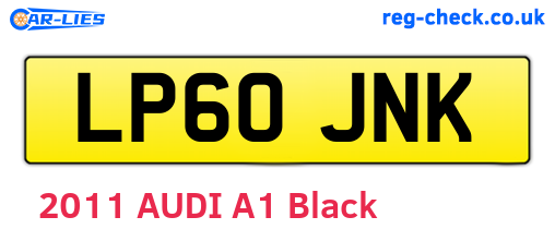 LP60JNK are the vehicle registration plates.