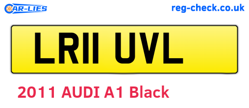LR11UVL are the vehicle registration plates.