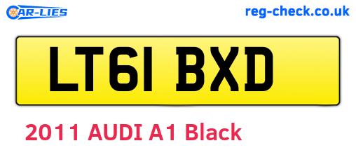 LT61BXD are the vehicle registration plates.