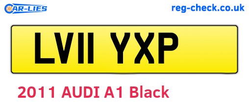LV11YXP are the vehicle registration plates.