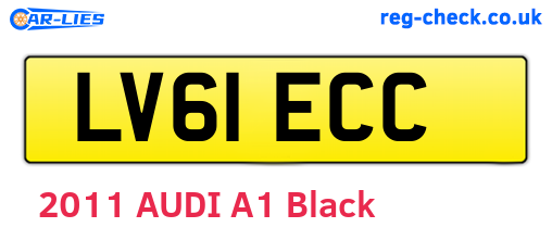 LV61ECC are the vehicle registration plates.
