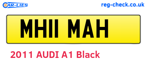 MH11MAH are the vehicle registration plates.