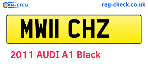 MW11CHZ are the vehicle registration plates.