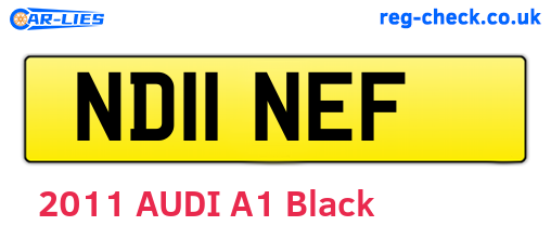 ND11NEF are the vehicle registration plates.