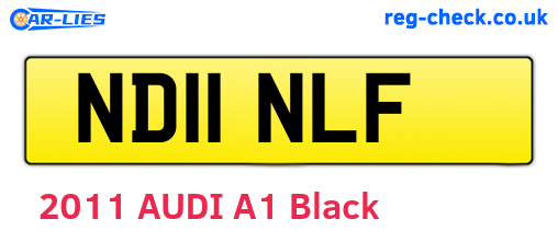 ND11NLF are the vehicle registration plates.