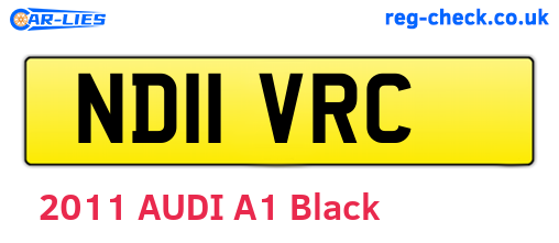 ND11VRC are the vehicle registration plates.