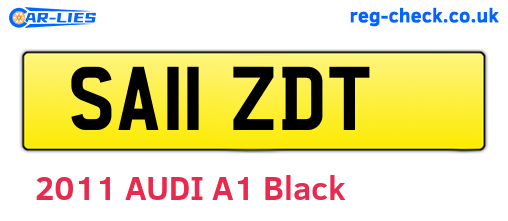 SA11ZDT are the vehicle registration plates.