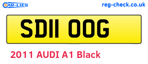 SD11OOG are the vehicle registration plates.