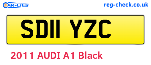 SD11YZC are the vehicle registration plates.
