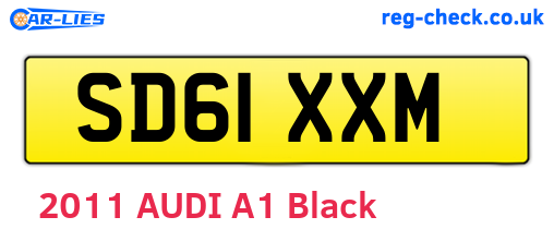 SD61XXM are the vehicle registration plates.