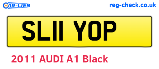 SL11YOP are the vehicle registration plates.