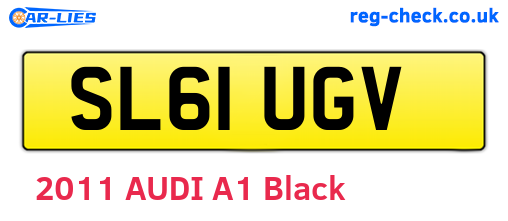 SL61UGV are the vehicle registration plates.
