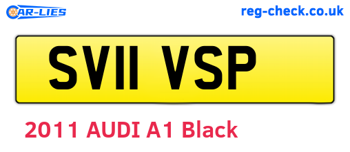 SV11VSP are the vehicle registration plates.