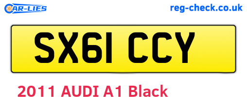 SX61CCY are the vehicle registration plates.