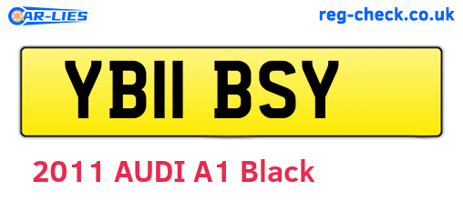 YB11BSY are the vehicle registration plates.