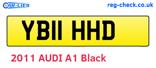 YB11HHD are the vehicle registration plates.