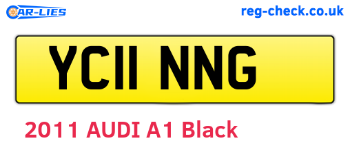 YC11NNG are the vehicle registration plates.