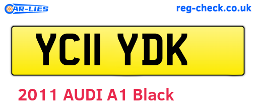 YC11YDK are the vehicle registration plates.
