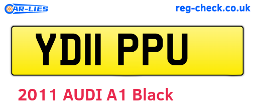 YD11PPU are the vehicle registration plates.