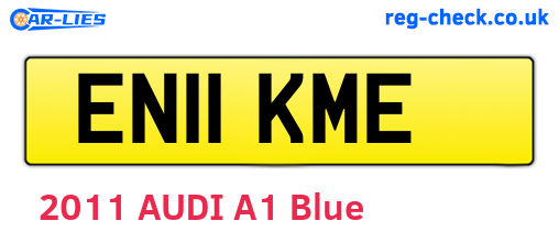 EN11KME are the vehicle registration plates.
