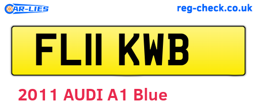 FL11KWB are the vehicle registration plates.