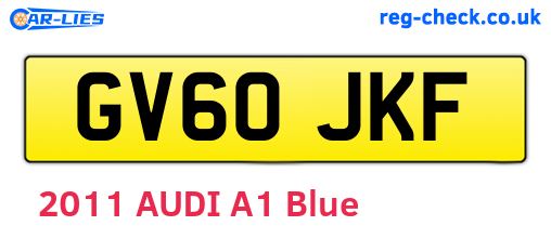 GV60JKF are the vehicle registration plates.