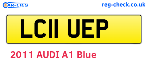 LC11UEP are the vehicle registration plates.