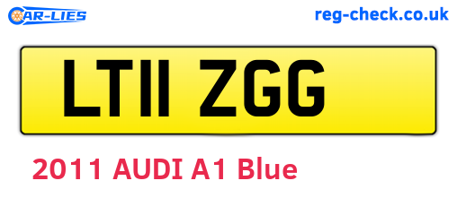 LT11ZGG are the vehicle registration plates.