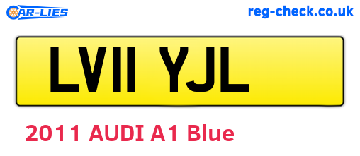 LV11YJL are the vehicle registration plates.