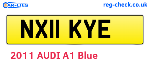 NX11KYE are the vehicle registration plates.