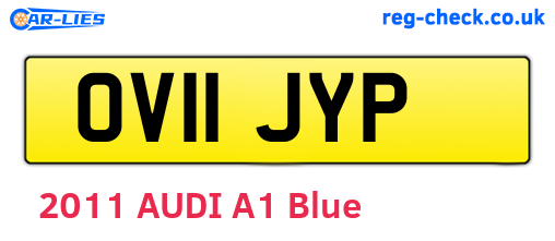 OV11JYP are the vehicle registration plates.