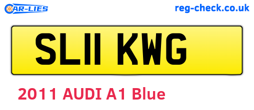 SL11KWG are the vehicle registration plates.