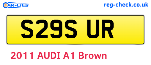 S29SUR are the vehicle registration plates.