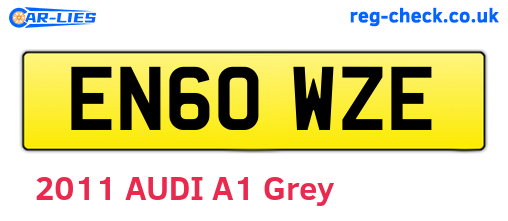 EN60WZE are the vehicle registration plates.